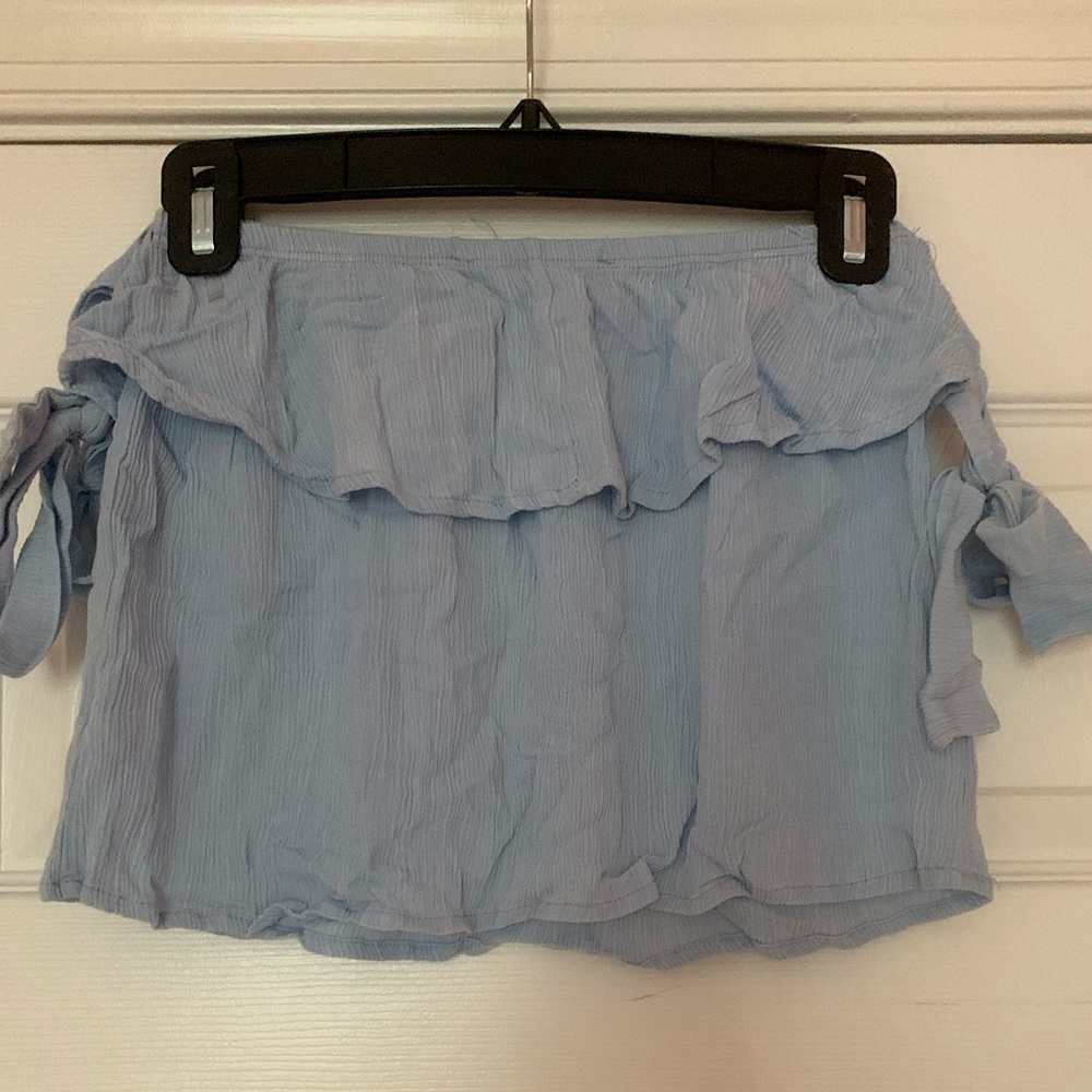 Women’s Blue Arm-tie Shirt